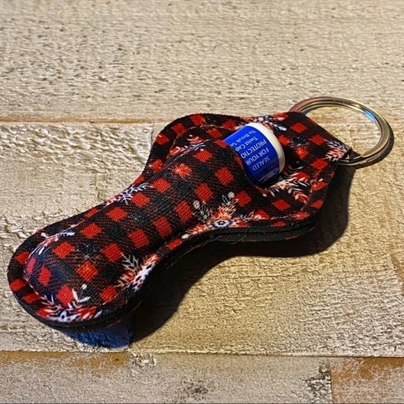 5 for $25 Stocking Stuffers Wrist Strap Lip Balm Holder Keychain Lipstick Holder - Picture 4 of 5